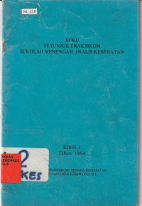 Buku petunjuk Praktikum Sekolah Menengah Analisis kesehatan