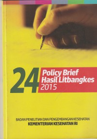 24 Policy Brief Hasil Litbangkes 2015