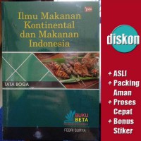 Ilmu Makanan Kontinental Dan Makanan Indonesia