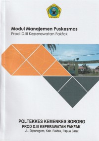 MODUL : MANAJEMEN PUSKESMAS