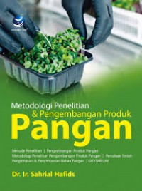Metodologi Penelitian & Pengembangan Produk Pangan