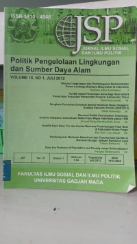 POLITIK PENGELOLAAN LINGKUNGAN DAN SUMBER DAYA ALAM