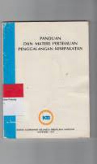 Panduan Dan Materi Pertemuan PenggalanganKesepakatan