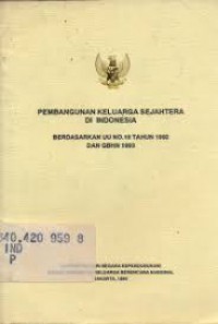 Materi Pelatihan Bimbingan Konseling kelurga Berencana Bagi PPLKB dan PLKB / PKB