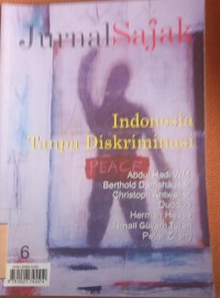 JURNAL SAJAK : INDONESIA TANPA DISKRIMINASI