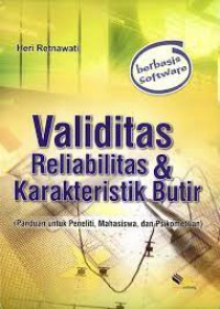 Validitas Reliabilitas & Karakteristik Butir