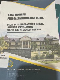 Buku Panduan Penagalaman Belajar Klinik