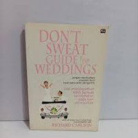 Don't sweat guide for weddings