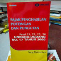 pajak penghasilan potongan dan pungutan